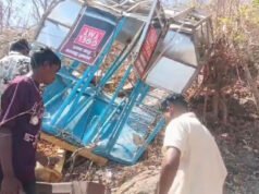 खल्लारी माता मंदिर की पहाड़ी पर हादसा: दर्शन कर लौट रहे श्रद्धालुओं का रोपवे टूटा, 8 लोग घायल; एक महिला की मौत