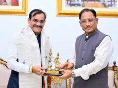 मुख्यमंत्री से सांसद श्री विष्णु दत्त शर्मा ने की सौजन्य मुलाकात