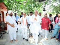पूर्व मुख्यमंत्री भूपेश बघेल का चंडी धाम करमू में भव्य स्वागत, मां चंडी के दर्शन कर प्रदेश की खुशहाली की कामना