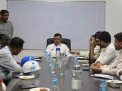 उद्योग एवं सार्वजनिक उपक्रम मंत्री श्री लखनलाल देवांगन ने किया वेदांता पावर प्लांट के घटनास्थल का निरीक्षण