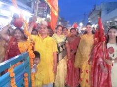 हनुमान जयंती पर सिद्धेश्वर हनुमान मंदिर में शिखर पर कलश स्थापना, नगर में गूंजा भक्ति का माहौल