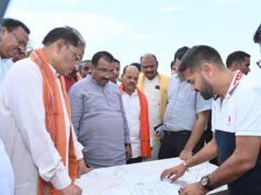 निर्माणाधीन नालंदा परिसर का मुख्यमंत्री श्री साय ने किया निरीक्षण: गुणवत्तापूर्ण एवं समय-सीमा में कार्य पूर्ण करने के दिए निर्देश