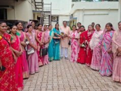 महिला मोर्चा की नवगठित टीम ने सांसद विजय बघेल से लिया आशीर्वाद, संगठन को मजबूत करने का लिया संकल्प