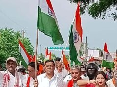 बोरी मंडल में निकली भव्य तिरंगा यात्रा, विधायक ईश्वर साहू और पूर्व विधायक लाभचंद बाफना हुए शामिल