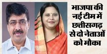 BJP की राष्ट्रीय टीम का एलान: छत्तीसगढ़ की रूप कुमारी बनीं महिला मोर्चा अध्यक्ष, म्हस्के को भी जिम्मेदारी