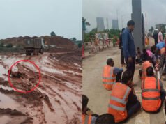 अदाणी पावर प्लांट में फिर हादसा: हाइवा की चपेट में आने से 26 वर्षीय कर्मचारी की मौत; मुआवजे को लेकर प्रदर्शन