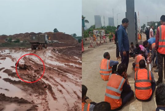 अदाणी पावर प्लांट में फिर हादसा: हाइवा की चपेट में आने से 26 वर्षीय कर्मचारी की मौत; मुआवजे को लेकर प्रदर्शन