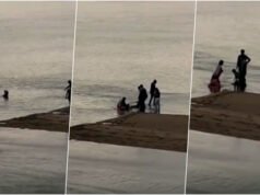 नदी के तेज बहाव में फंसे दो बच्चों की महिलाओं ने बचाई जान, हर तरफ हो रही बहादुरी की तारीफ