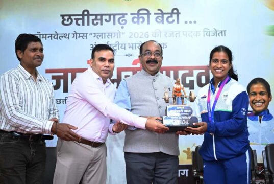 ज्ञानेश्वरी की सफलता से राज्य के युवा लेंगे प्रेरणा, खेलों के लिए तैयार होगा अच्छा वातावरण – श्री अरुण साव