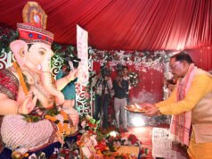 मुख्यमंत्री निवास में विराजे भगवान गणेश