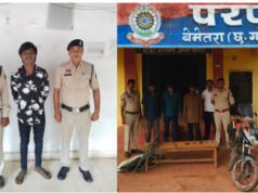 सीजी: बेमेतरा में चोरी की दो वारदातों का खुलासा, चार आरोपी गिरफ्तार; 80 हजार का माल बरामद
