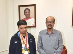 राज्यपाल श्री डेका ने की विशेष ओलंपिक में स्वर्ण पदक विजेता इभानन साहू की सराहना