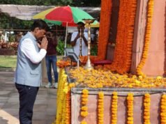 छत्तीसगढ़ में शांति और सुरक्षा के लिए वीर जवानों का बलिदान अविस्मरणीय-वन मंत्री श्री केदार कश्यप