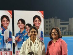अंतरराष्ट्रीय क्रिकेटर हरलीन देओल ने हॉकी अकादमी के खिलाड़ियों से की मुलाकात, दिया मेहनत और आत्मविश्वास का मंत्र