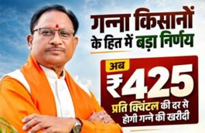 गन्ना मूल्य में छत्तीसगढ़ देश में नंबर वन